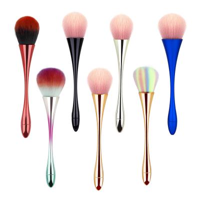 China Beauty Tools Best selling Single Big Fan Brush 1Piece Pink Fan Brush Synthetic Hair Custom Makeup Brushes With OEM Logo/Private Label for sale