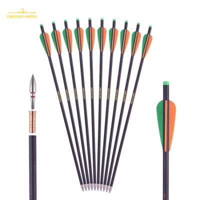 Chine 3k fibre tissée croisée Xbow Arrows Crossbow Bolt 18/20/22 