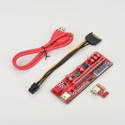 China New 10 Model Graphics Card GPU Ver 013 Capacitors Plus V010 V11 Gpu Pro Pci Gpu Molex 013 Riser Pci Card for sale