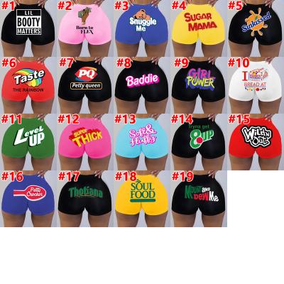 China 2022 Wholesale High Quality Tight Shorts Breathable Mini Shorts Sexy Girls In Shorts Printed Shorts For Women Yoga Pants for sale