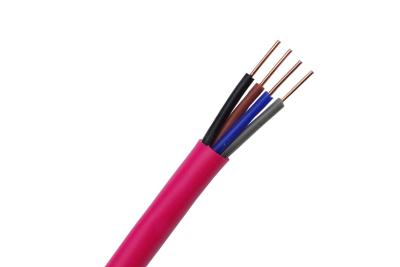 China FRLS Unshielded 0.50mm2 Fire Resistant Cable Solid Bare Copper with 5.00mm Jacket for sale