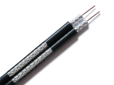 China Trenza dual del AL del AWG CCS el 60% del cable coaxial 18 del entierro directo RG6 CATV con la jalea PE en venta