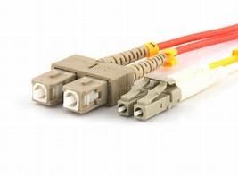 China Duplex SC to LC Fiber Optic Patch Cable Single Mode Multi Mode in 3M Length for sale