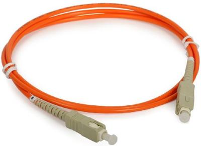 China MM SC to SC 62.5 / 125 μm Fiber Optic Patch Cord Simplex for Optical Networks for sale