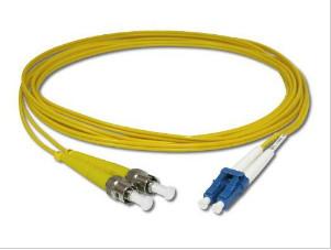 China Duplex ST to LC Fiber Optic Patch Cord 9 / 125 μm Singlemode for Telecommunication for sale