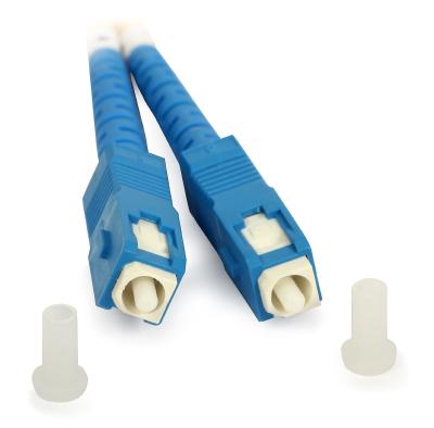 China Simplex SC to SC Fiber Optic Patch Cord 9 / 125 μm Singlemode 3.0mm LSZH Jacket for sale