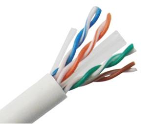 China El cable clasificado 4 de la red de la UL CMR UTP CAT6 empareja la chaqueta de PVC sólida del cobre de 23 AWG en venta