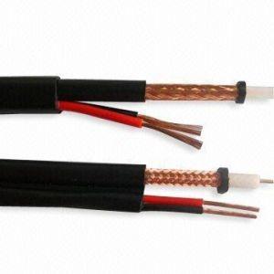 Cina PE solido del conduttore del rame del cavo 22AWG di RG59 Powax con il cavo di potere 0.75mm2 in vendita