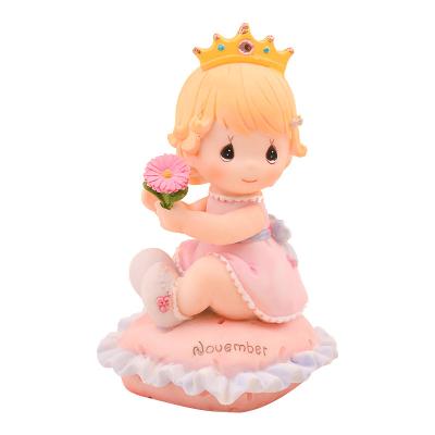 China Wholesale Custom Flower and Princess Home Decoration Ornaments Creative Resin Crafts from Europe November Cosmos for sale