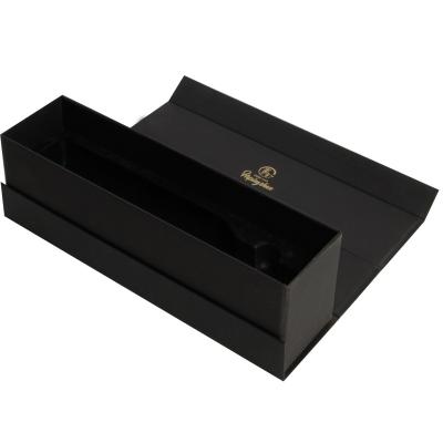 China Recyclable Custom Luxury Design Champagne Gift Boxes Rigid Cardboard Paper Wine Glass Bottle Box Packaging for sale