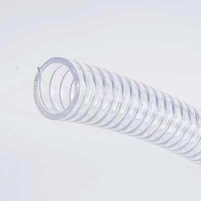 China Lightweight PVC Spiral Reinforced Steel Wire Hose High Temperature Resistance for sale