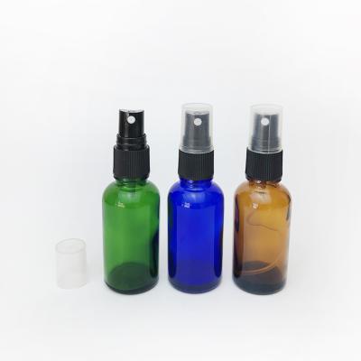 China Cosmetic Customized Blue Amber Clear Glass Essential Oil Dropper Spray Bottle for sale