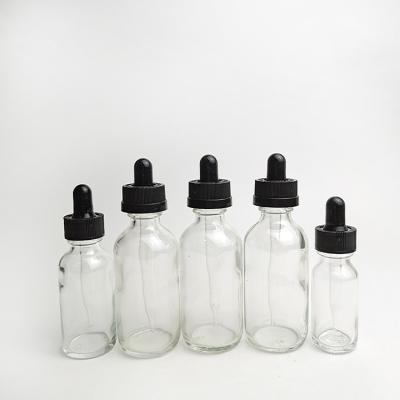 China 15ml 30ml Essential Oil Glass Bottle Cosmetic Clear Bottle Packaging for sale