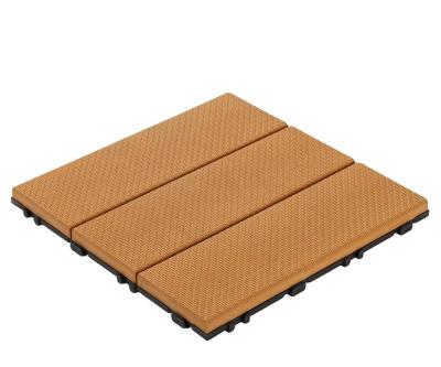 China Eco-firendly Decking Anti-UV Tiles Easy Installation Interlocking WPC Tiles XF-N009-2 30*30 cm for sale