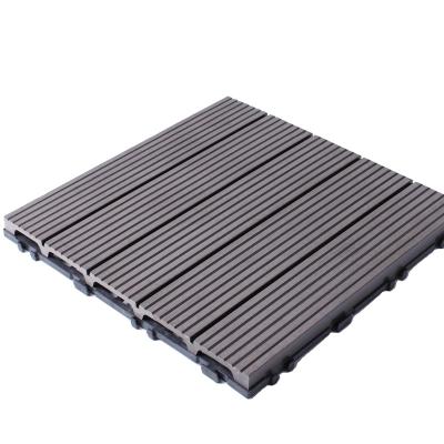 China EUROPEAN Exterior Low-maintenance Easy-to-install WPC Decking Tiles XF-C039 400*400*25 mm for sale