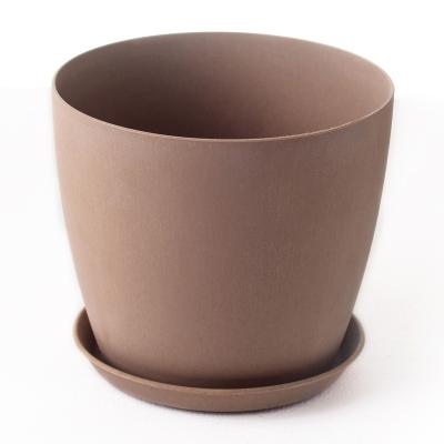 China Garden Wpc String Flower Pots Light Durable Plant Natural Wood Plastic Flower Pot for sale