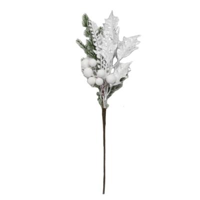 China New Style Ornament Wedding Party Home Decoration Hot Selling Wholesale Silver And Green Plastic Branches for sale