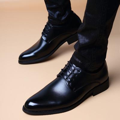 China British treble leather shoes men's waterproof summer dress business casual dress shoes lace up fashion men's shoes for sale