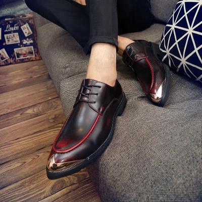 China Soft High Men's Wedding Shoes Leather Shoes Acute Youth Waterproof Men's Formal Dress Shoes for sale