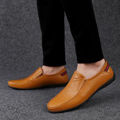 China Fashion Men's New Waterproof Oxford Leather Men's Shoes Waterproof Men's Bean Wedding Shoes for sale