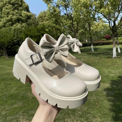 China Girls Waterproof High Heels Waterproof College Student Cosplay Costume Platform Shoes for sale