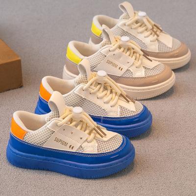 China 2022 Summer New Boys' Sports Shoes Girls' Shoes College Students Small Mesh Breathable White Shoes for sale