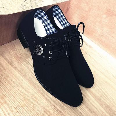 China Korean version of the new waterproof men's breathable lightweight fabric fashion business casual shoes youth upper shoes for sale