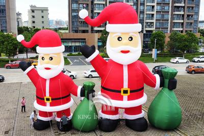 China Aufblasbarer Weihnachtsmann 20 Fuß 26 Fuß 33 Fuß hoch Weihnachtsschmuck Blow Up Santa zu verkaufen