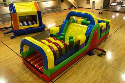 China Commercial Giant  Inflatable Obstacle Courses Bouncer Races Sport Game Sales for sale