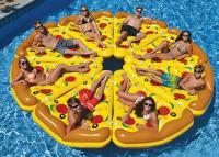 China Aufblasbare Pizza-nehmen riesiges Pool-Floss-Matratzen-Wasser-Partei-Schwimmen-Strand-Bett Matte ein Sonnenbad zu verkaufen