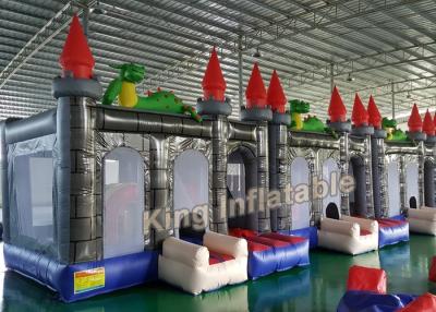 Cina Abitudini castello rimbalzante gonfiabile del drago di 4m x di 4 con il ventilatore per i bambini in vendita