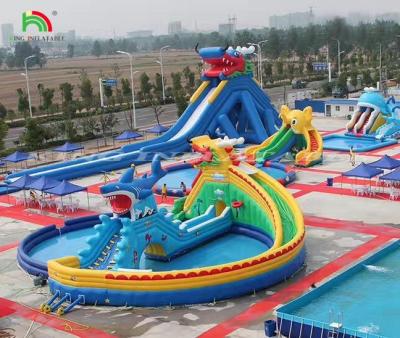 Cina Parco tematico a nuoto gonfiabile Parco di divertimenti acquatici Parco acquatico di divertimento in vendita