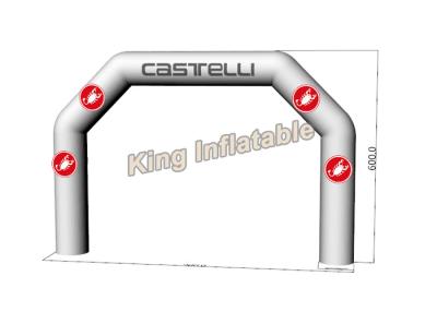 China Openlucht Duurzame de Gebeurtenis Witte Opblaasbare Bogen van Oxford voor Bevordering of Reclame Te koop