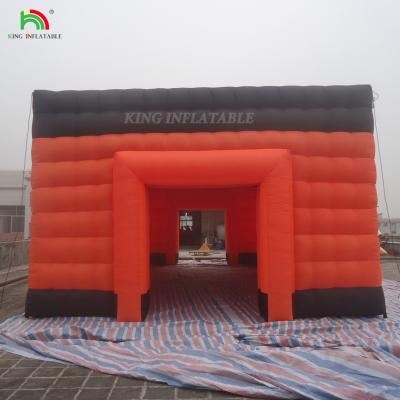 China Large Inflatable Cube Tent Inflatable Night-Club Tent Inflatable Party Tent With LED Light for sale