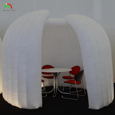 China Opblaasbare koepels Igloo kamers LED opblaasbare bubbel koepel tent warm verkoop waterdicht PVC led igloo koepel te koop Te koop