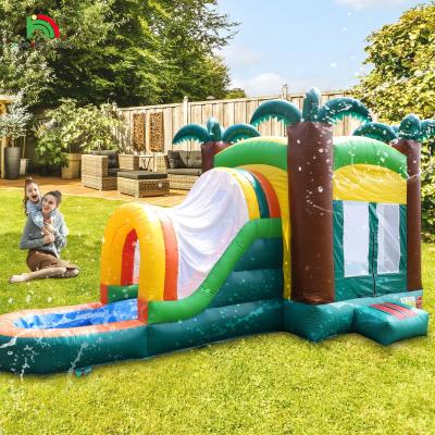 China Castillo de salto combinado de alta calidad con piscina y tobogán de agua inflable en venta