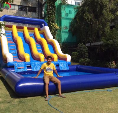 China Deslizamiento Inflable Seco Deslizamiento Inflable De Agua Para Piscinas Deslizamiento Inflable Para Parques Acuáticos en venta