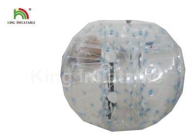 China bola de parachoques humana clara inflable de la burbuja del PVC de 0.8m m/bola humana del hámster en venta