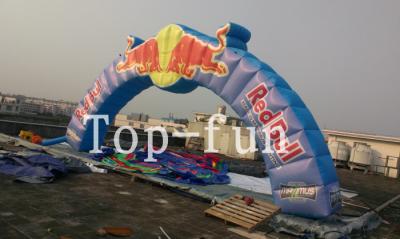 China 12m Spanwijdte door 4m Hoge Oxford Stoffen Opblaasbare Boog voor Bevordering voor Reclame Red Bull Te koop