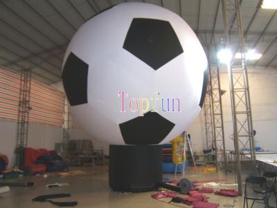 China Oxford  Inflatable Advertising Balloon 3M Diameter 5 MetersTall Soccer Shape And Style For Advertising for sale