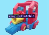 China Snail Shape Commercial Bounce Houses With Slide Of PVC Coated 210D Nylon Fabric for sale