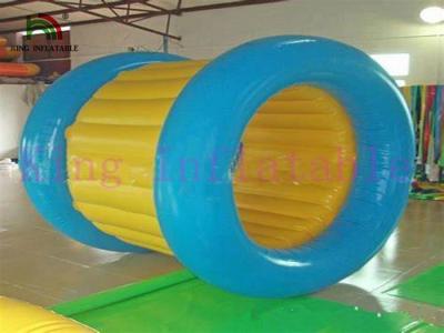 China Blue / Yellow Inflatable Water Walking Ball PVC Water Rolling Toy For Water Park for sale