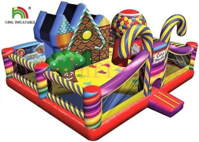 China Candy Theme PVC Blow Up Bouncy Castle Colorful And Amazing Design For Kids for sale