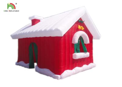 China 5*4*4 m Inflatable Advertising Products Festival Decoration Christmas Red House Tent for sale