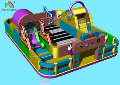 China Music Theme Piano Inflatable Amusement Park Giant Commercial Jumping Castle for sale