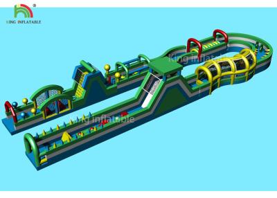 China 80 * 3M PVC-Planen-aufblasbarer Sportspiel-Riese-Hindernislauf zu verkaufen