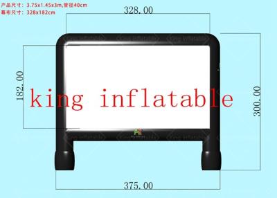 China 0,65 Millimeter PVC-Plane 6*4 m aufblasbare Kinoleinwand im Freien zu verkaufen