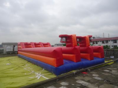 China 0.55mm PVC Tarpaulin Inflatable Sports Games / Tarpaulin Runway for sale