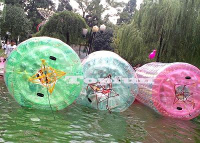 China Waterpark 2.4m Dia-Stuk speelgoed van het Cilinder het Opblaasbare Water voor Vermaakmateriaal Te koop