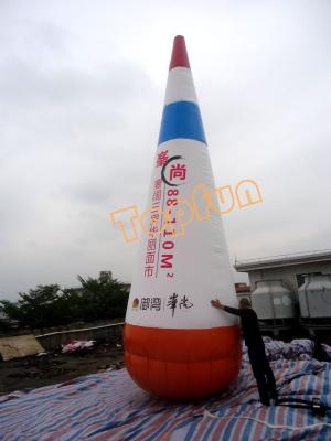 China Conical PVC Airtight Inflatable Advertising Products With Custom Logo / Artwork for sale